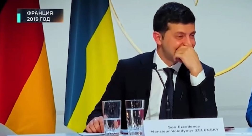 Появи се ВИДЕО как реагира Зеленски след призив на Путин за мир в Донбас