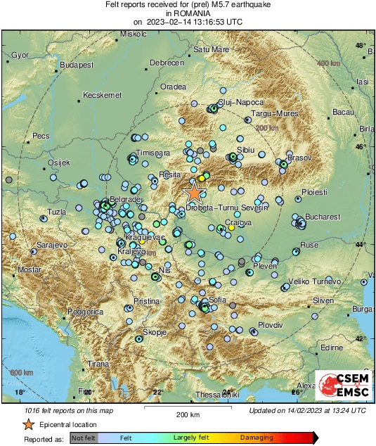 Извънредно! Ново земетресение е усетено в България! 