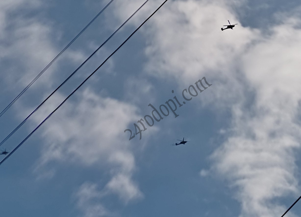Бойни хеликоптери кръжат над Кърджали, какво се случва?! СНИМКА