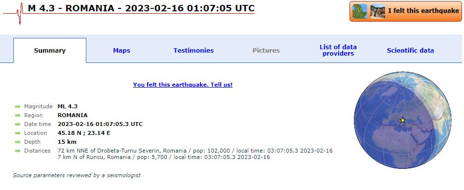 Тревожна нощ: Нова серия земетресения са усетени в България!