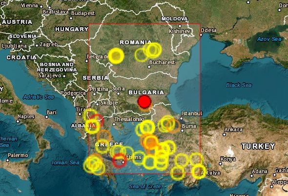 Силно земетресение в България, усетиха го и в Турция КАРТА