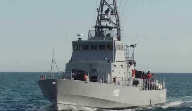 Бойците от катера "Айлънд" на ВМС на Украйна са успели да свалят "Калибър" СНИМКИ