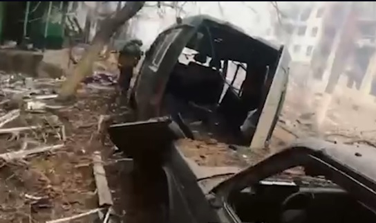 ВИДЕО от войната: ВСУ показаха нови кадри от "разбития" Бахмут