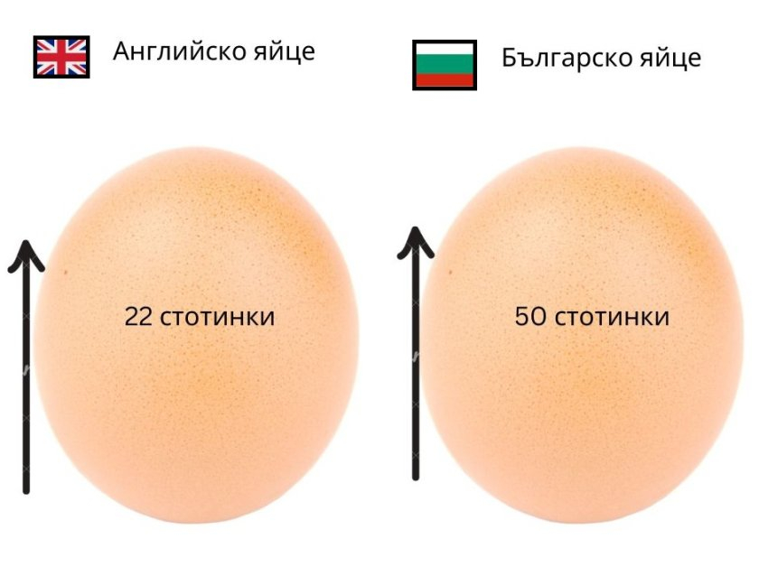 Защо в България броим 50 ст. за яйце, а в Англия струват по 22?