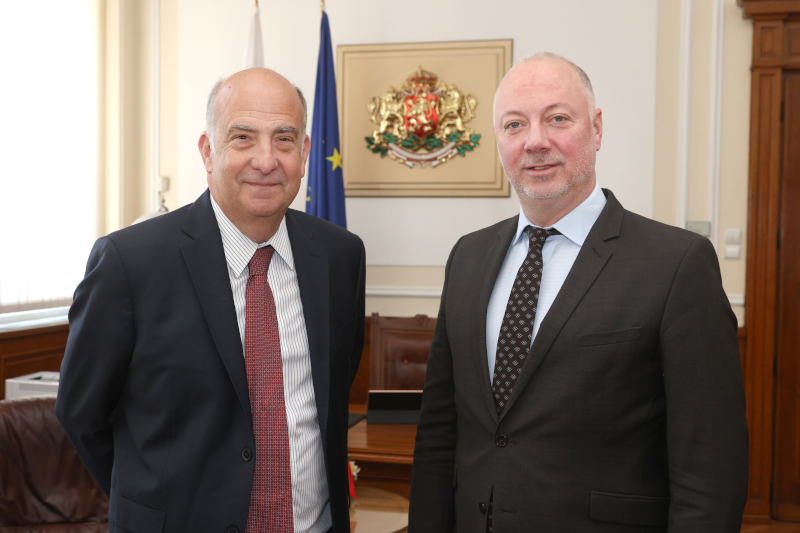 Росен Желязков се срещна с новия посланик на САЩ в България Н. Пр. Кенет Мертен
