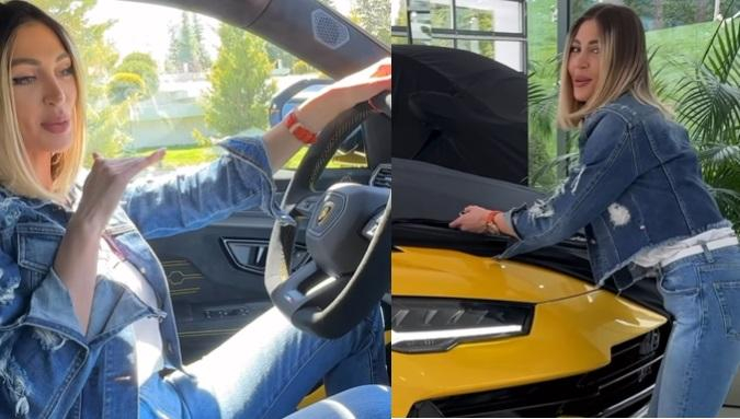 Жената на Ваньо Алексиев се похвали с едно от най-гъзарските Lamborghini в света ВИДЕО
