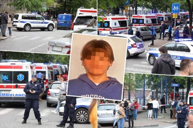 Касапница в Белград: Седмокласник от заможно семейство уби 8 деца и охранител в основно училище ВИДЕО