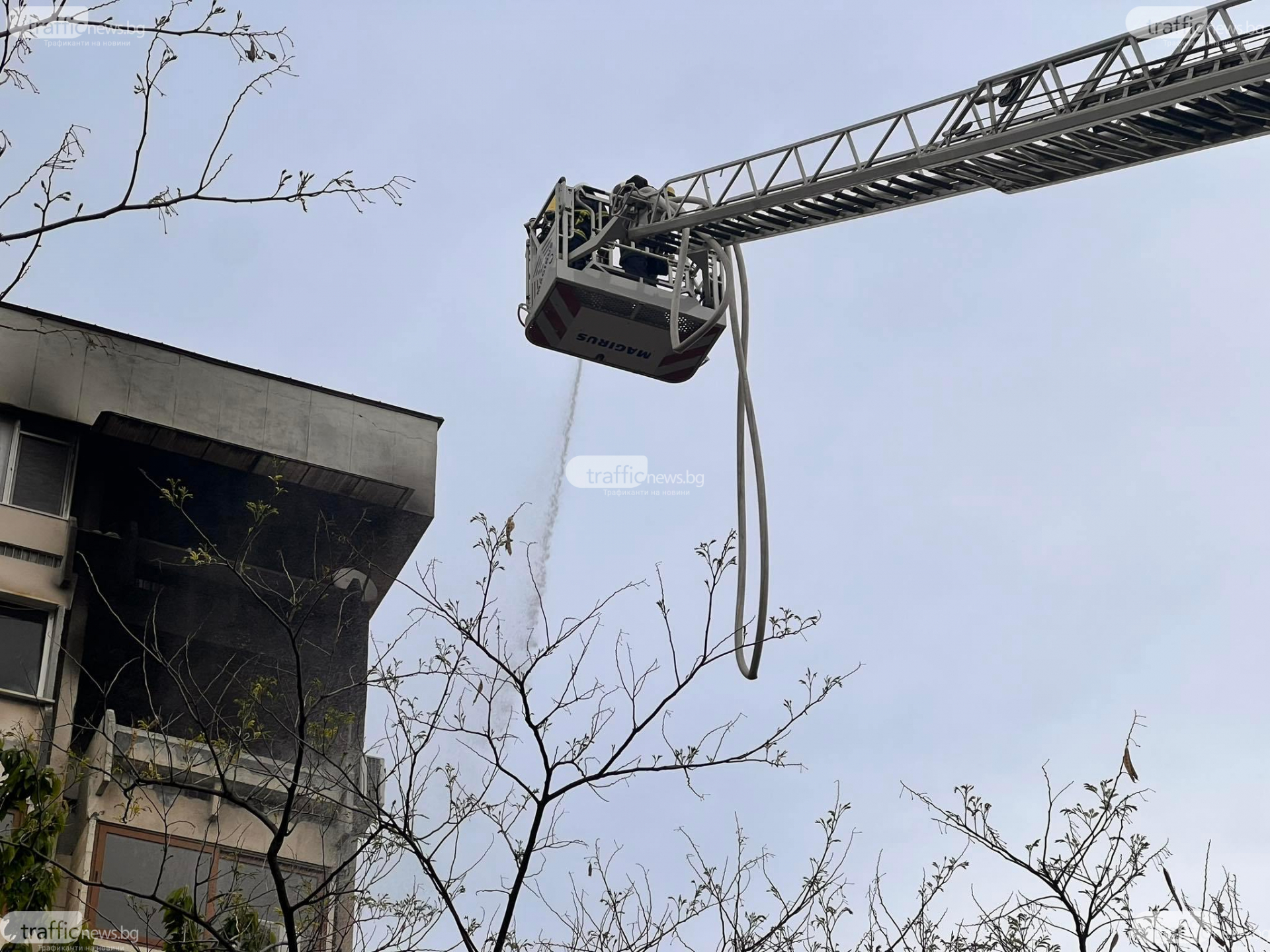 Извънредна ситуация в центъра на Пловдив! Полиция и пожарна са на мястото СНИМКИ