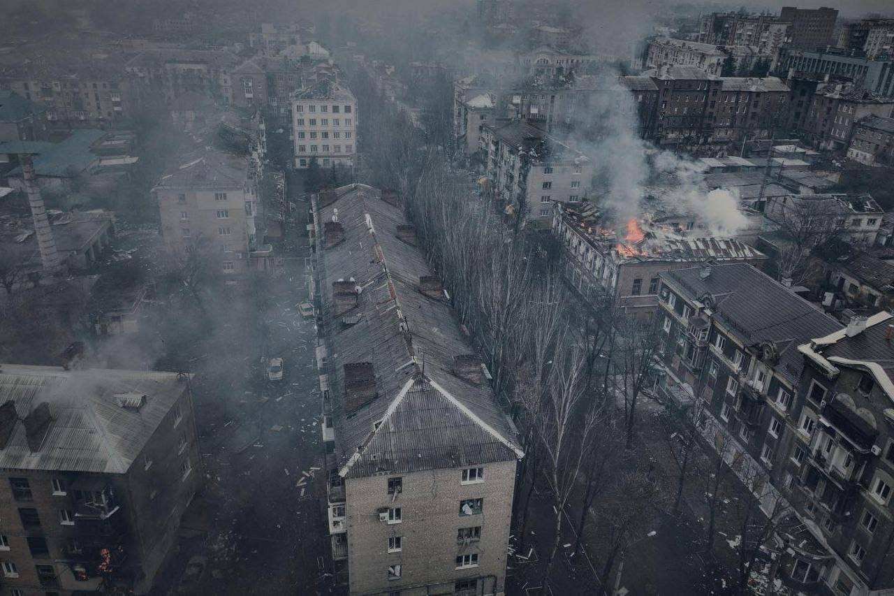 ВИДЕО от войната: Боевете в Бахмут - кадри от дрон на ЧВК Вагнер