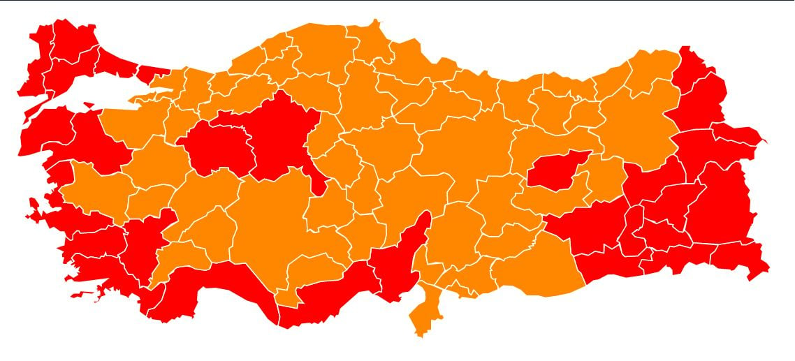 Ето кой печели изборите в Турция КАРТА