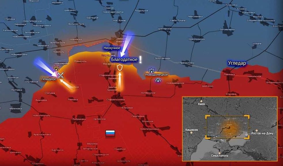 ВСУ преминаха в мощно настъпление на Донецкия фронт, но руската групировка войски „Юг“ бързо отрази 8 атаки и... ВИДЕО