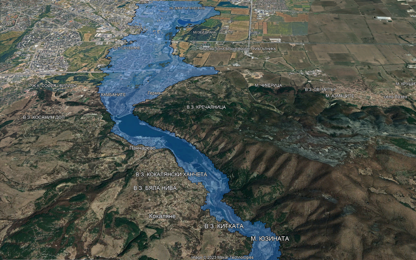 Зловещи КАРТИ показват какъв ужас ще настане в София, прелее ли язовир "Искър" 