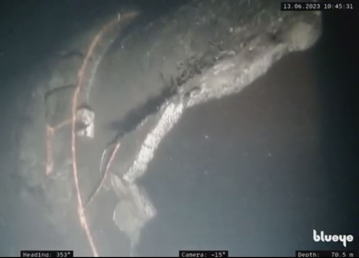 Подводен дрон с нови кадри на взривените "Северен поток" I и II ВИДЕО
