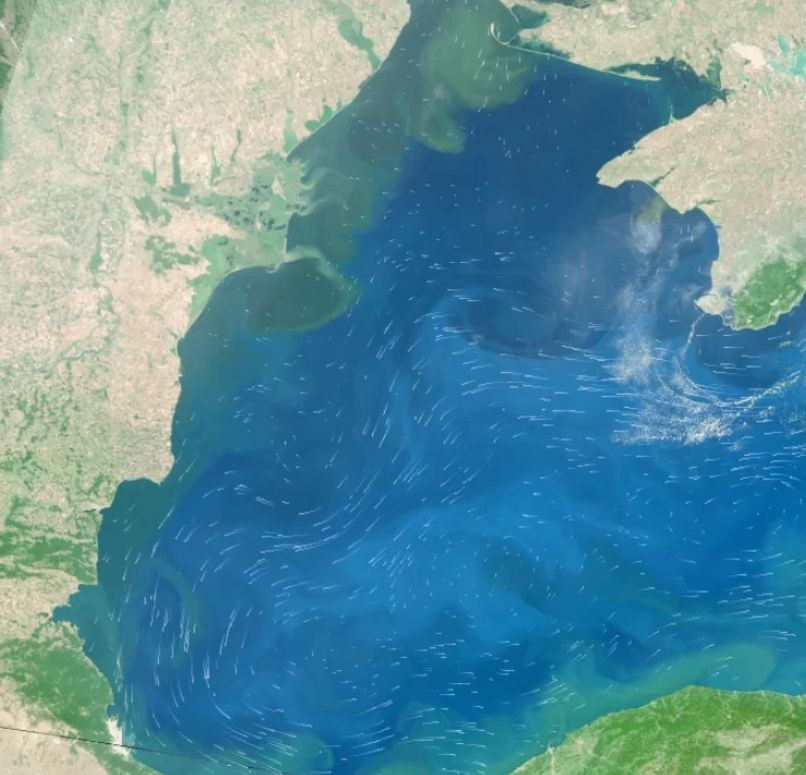 Черно море поднесе изненада! Ето накъде тръгна мръсната вода от "Нова Каховка" КАРТИ