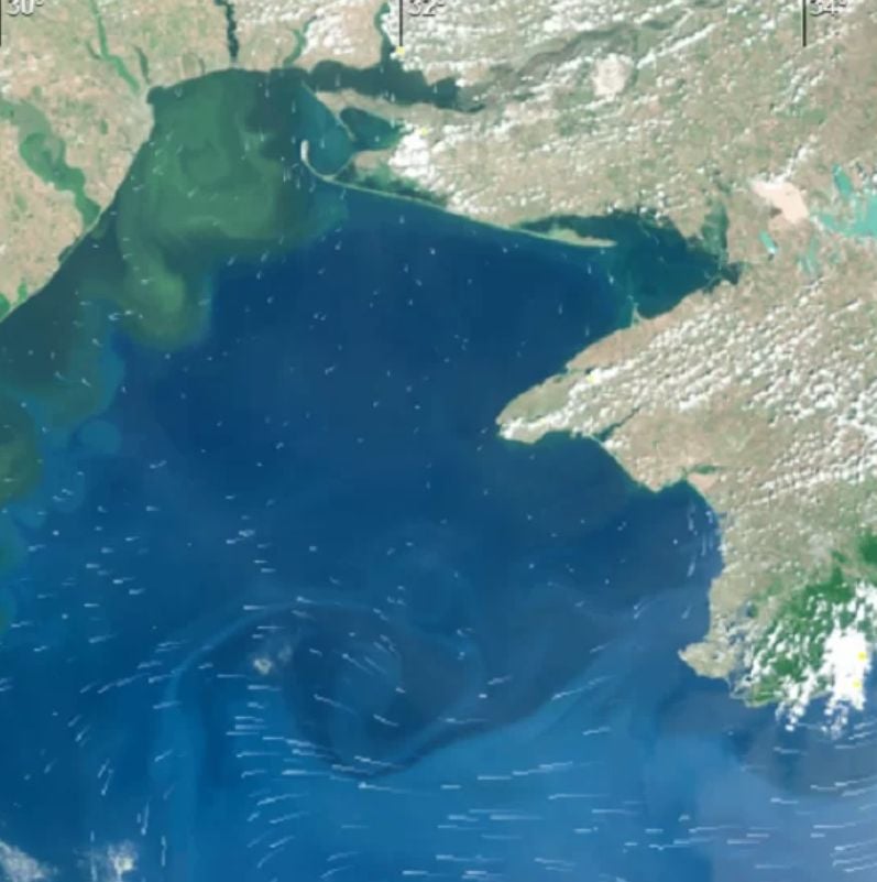 Черно море поднесе изненада! Ето накъде тръгна мръсната вода от "Нова Каховка" КАРТИ