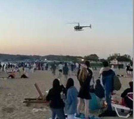 Скандално! Очевидка разказа какво е станало след опасния полет на хеликоптер над плаж "Градина"