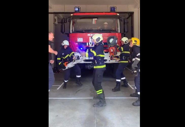 ВИДЕО: Танцуващи пожарникари с резачки в Кюстендил взривиха мрежата