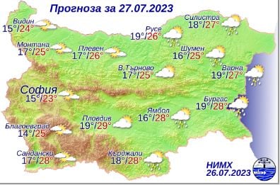 Синоптици алармират: В цяла България днес ще е кошмар КАРТИ 