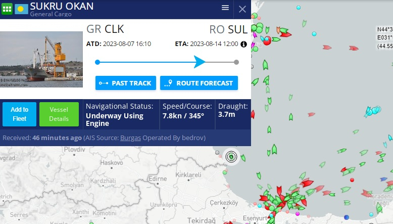 Руски военен кораб откри огън по товарен плавателен съд в Черно море