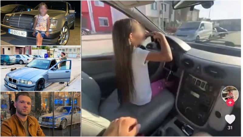 Полицията в Пловдив с мълниеносен ход заради момиченцето, което бе снимано да шофира "Мерцедес"