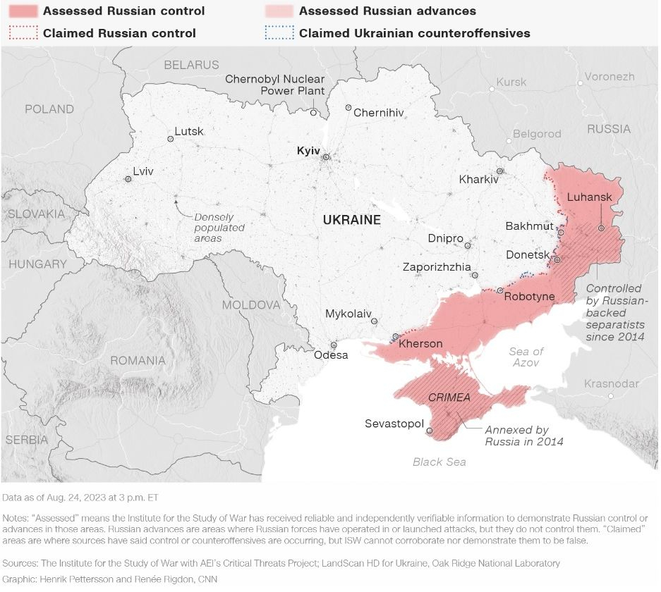 CNN: ВСУ разширява пробива в Запорожка област и руснаците го признават КАРТА 