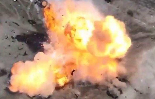 ВИДЕО от войната: "Ланцет" унищожи противникова бойна машина на пехотата 