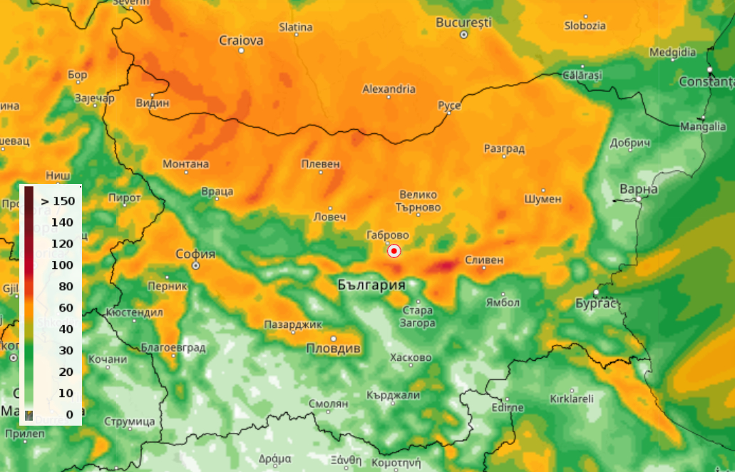 До часове страховито време удря тези райони в България КАРТА