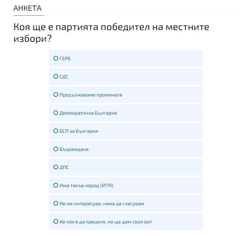 Горещо проучване с невероятни резултати за местния вот, категоричен победител ще е... ТАБЛИЦА