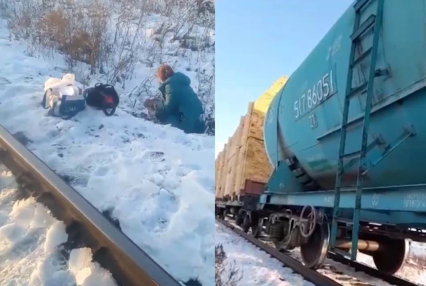 Жена заспа на релсите, товарен влак я прегази - а заради тези три причини тя оцеля ВИДЕО