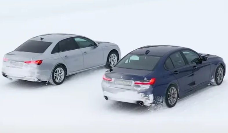 Audi с предно предаване срещу BMW със задно: Коя кола се движи по-добре в сняг? ВИДЕО
