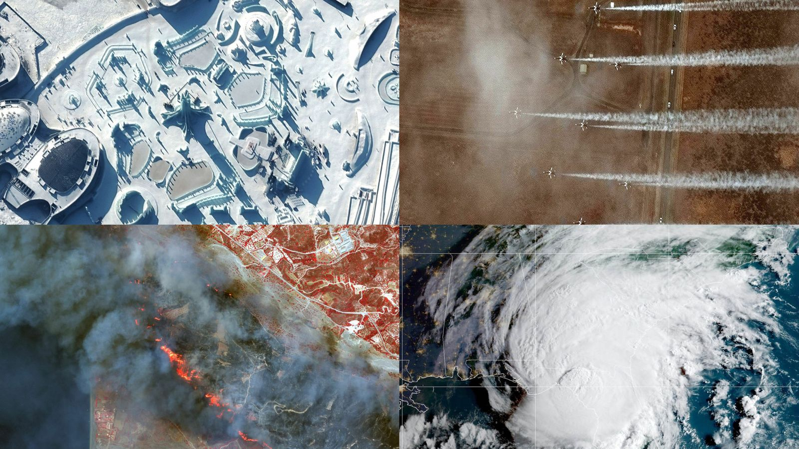 Световните ужаси и красоти от 2023 г., видени от космоса СНИМКИ