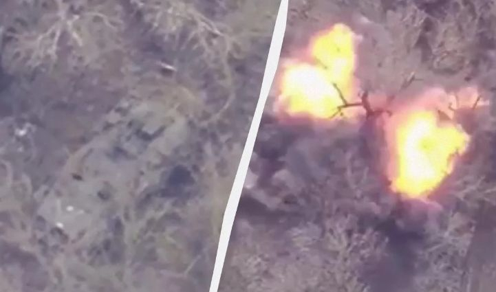 Украински бойци показаха удар на HIMARS по руски ЗРК "Стрела-10" ВИДЕО