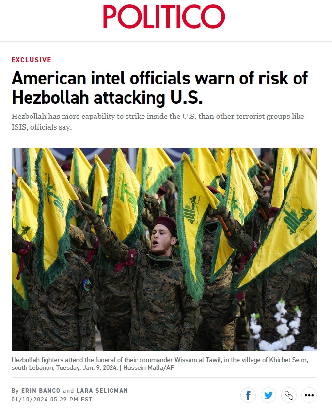 Politico: Хизбула може да извърши терористични атаки в САЩ 