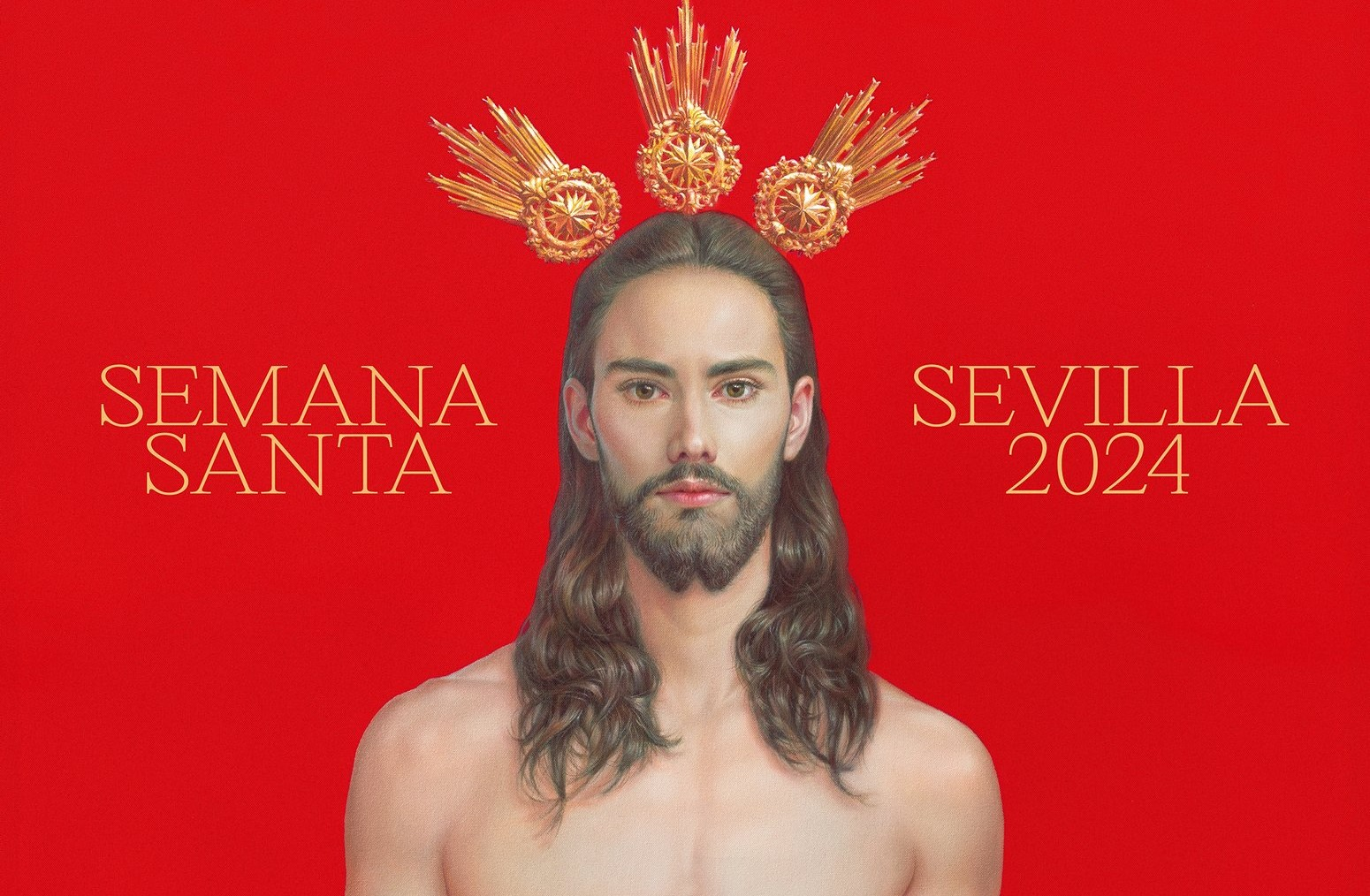 Скандал в Испания заради плакат на "красив" Христос СНИМКА