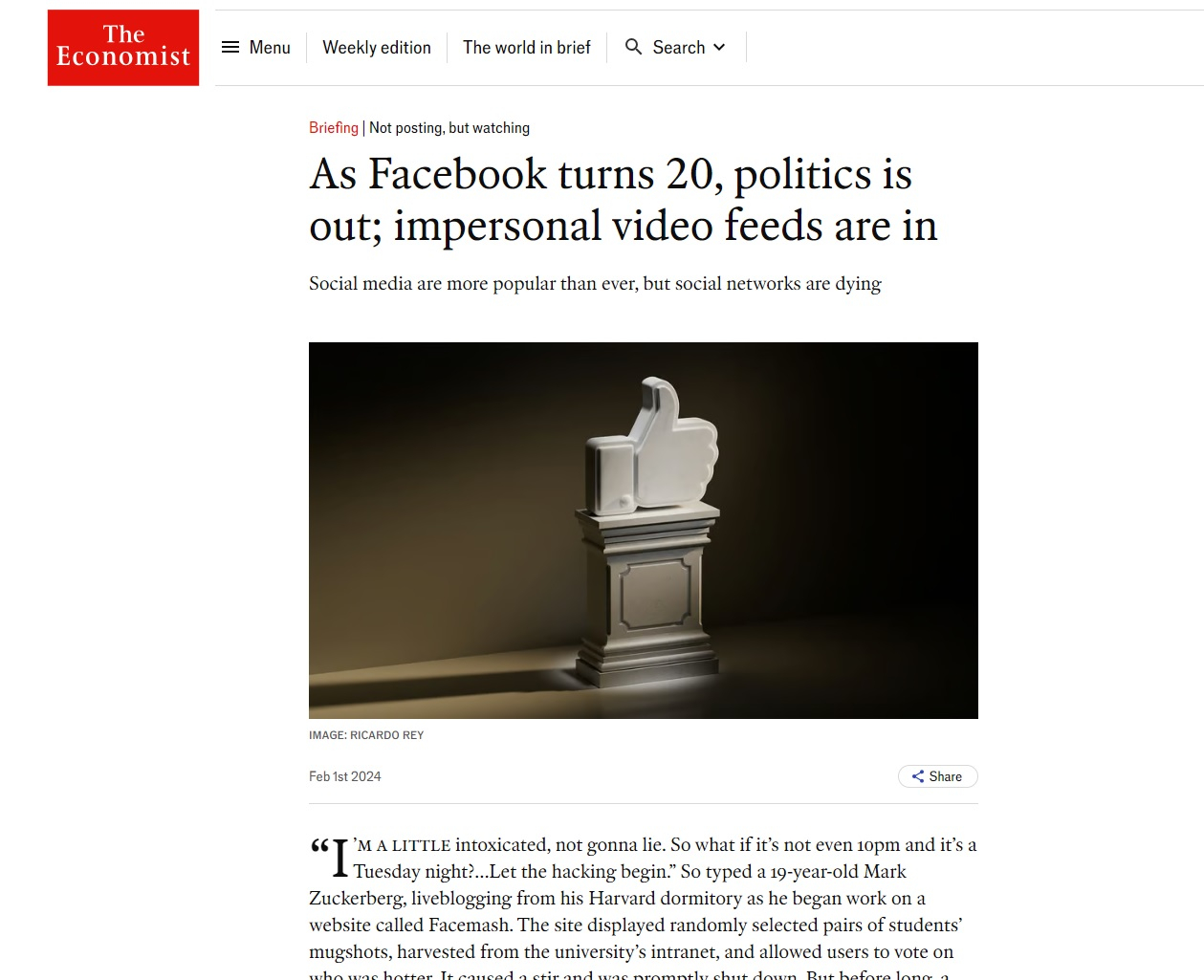 The Economist: Краят на социалните мрежи