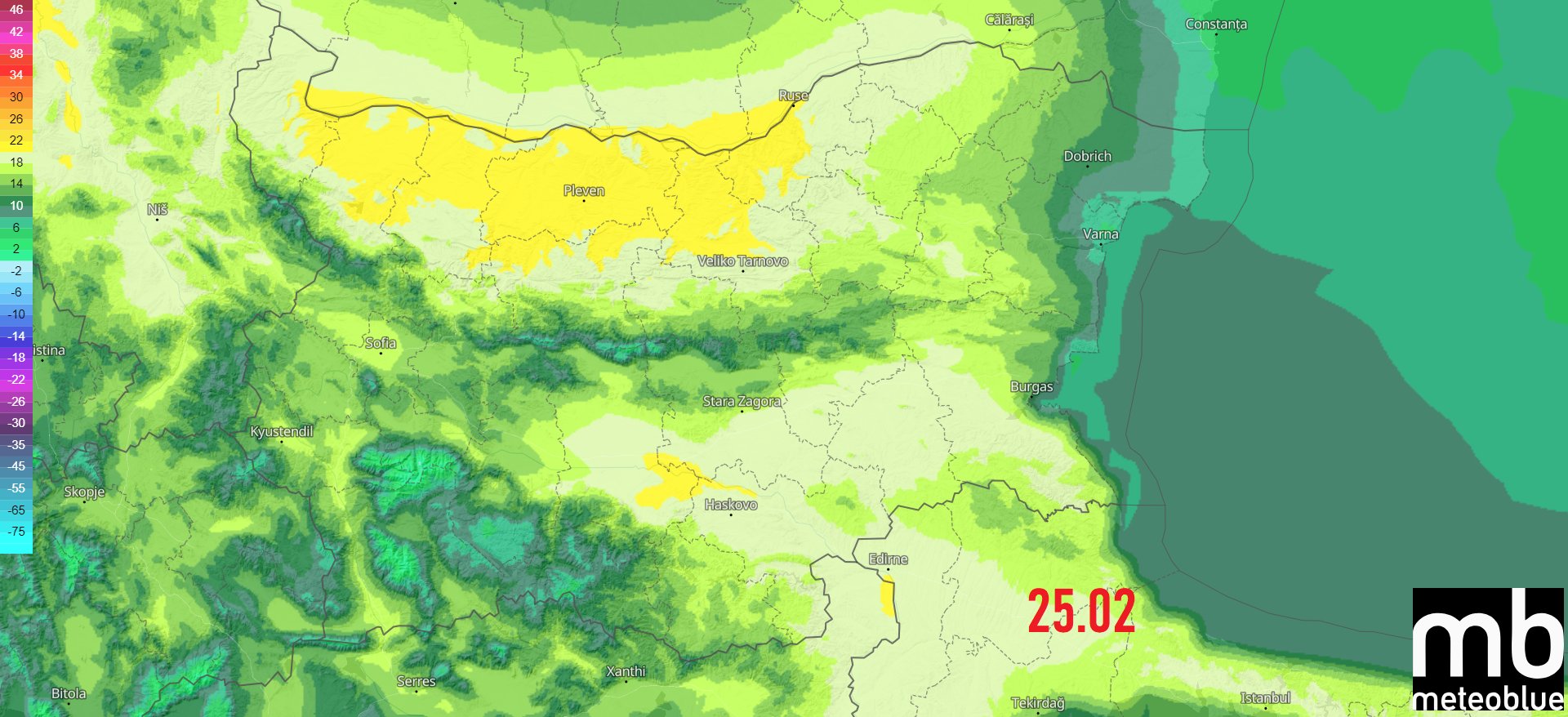 Meteo Balkans смая с прогноза, изпращаме февруари с голяма  аномалия