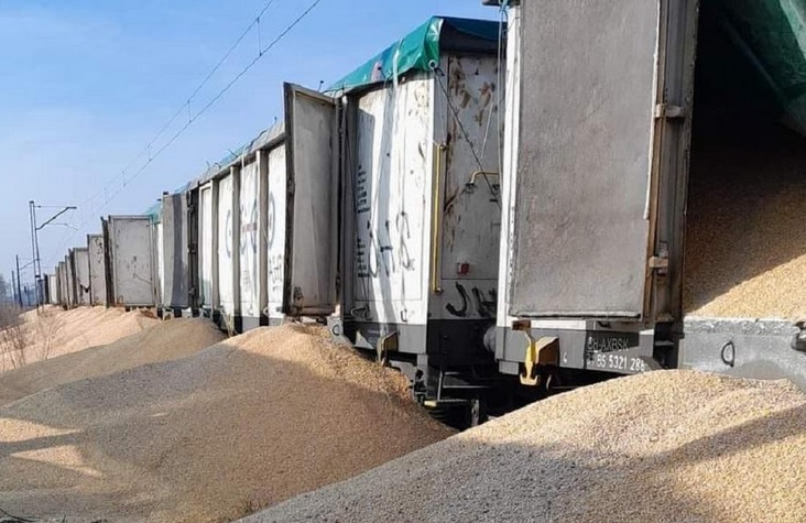 Инцидент с влак с украинска царевица в Полша