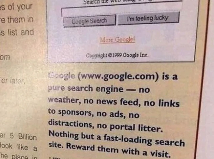 Реклама на Google от 90-те години предизвика носталгия в мрежата СНИМКА