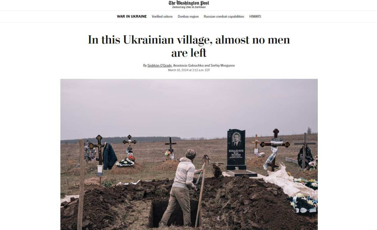 The Washington Post с шокираща новина за украинските села 