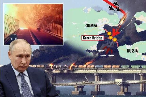 Украйна удря любимия мост на Путин до 100 дни и печели войната в Черно море КАРТИ