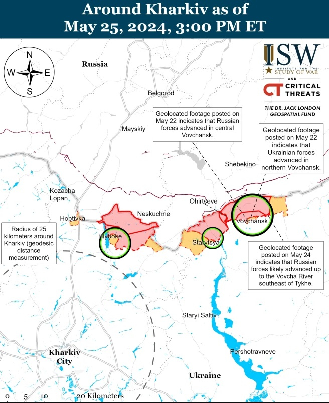 ISW с последни данни за жестоката битка в Харковско направление, Русия напредва в района на Донецк