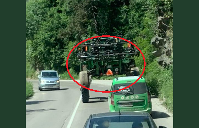 Шофьорите на пътя София-Самоков се ококориха: Появи се това превозно средство СНИМКА