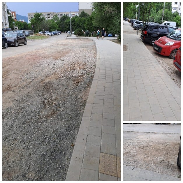 Този чисто нов тротоар в София взриви мрежата - какво не е наред?