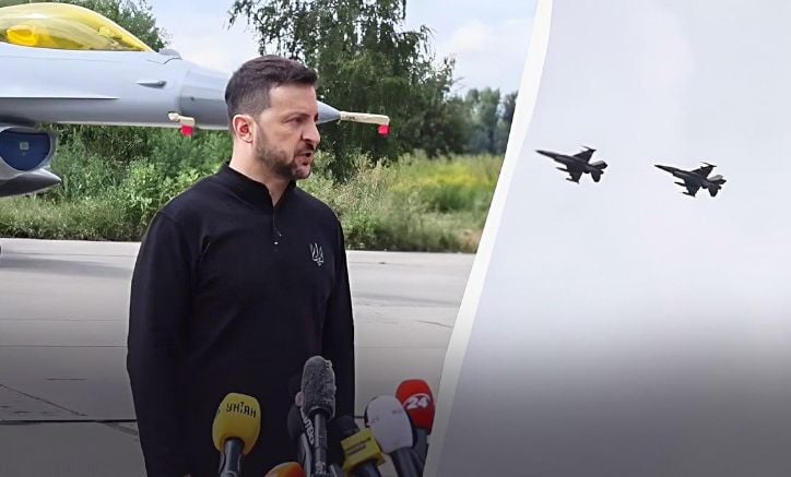 F-16 в небето над Украйна: Зеленски показа първите изтребители! Обяви грандиозен международен план