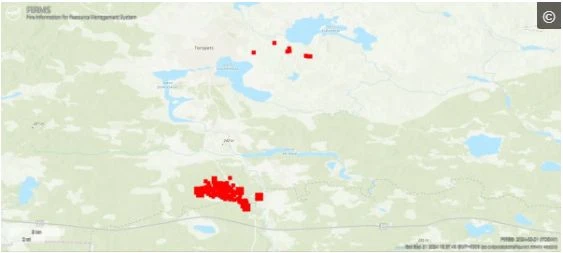 НАСА публикува СНИМКИ от мащабните пожари в складовете за боеприпаси в Русия