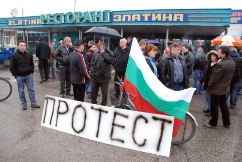 Спедитори протестират на Капитан Андреево 