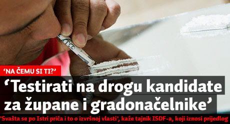 Наркотест за кандидатите на местните избори предлагат в Хърватия