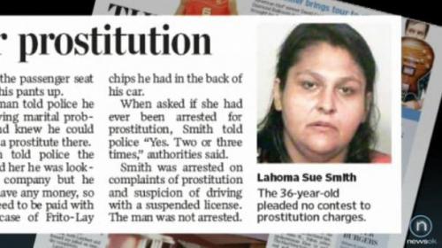Рецесия: Проститутка съгласна на кутия чипс за услугите си