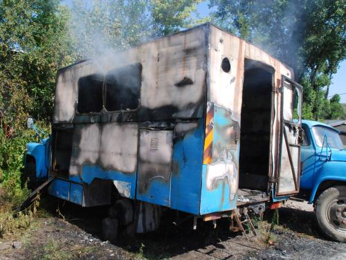 Изгоря камион в Хасково