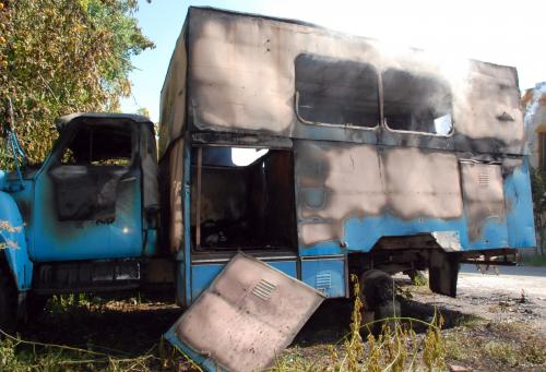 Изгоря камион в Хасково